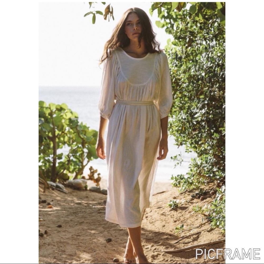 Kara Thoms Greta Dress in Natural